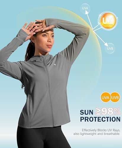 Soothfeel Women's UPF 50+ Sun Protection Hoodie Jacket Light...