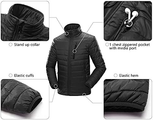 33,000ft Men's Puffer Jacket Lightweight Packable Winter Jac...