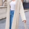 Saodimallsu Womens Long Cardigan Sweaters Chunky Open Front ...