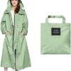 Womens Long Raincoats Waterproof Rain Jacket Lightweight Bre...