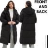 Long Puffer Jacket for Women,2024 Thickened Winter Coat Hood...