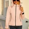Lightweight Jacket Womens Trench Coat Waterproof Long Sleeve...