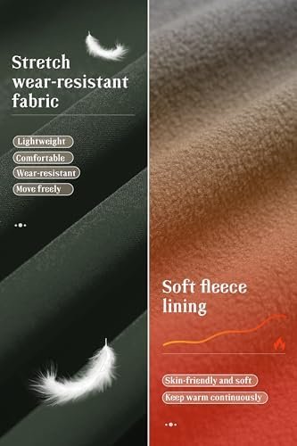 Pursky Women's Softshell Jacket Lightweight Fleece Lined Rai...