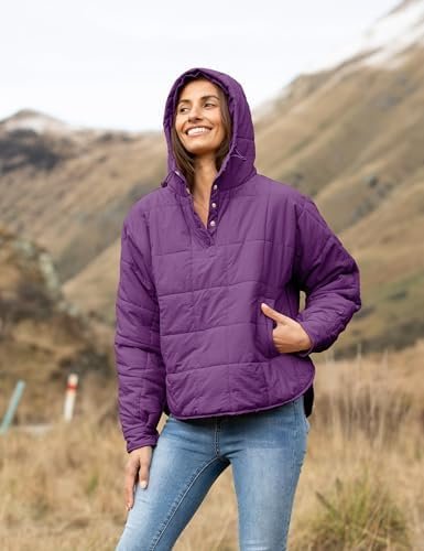 AMEBELLE Women's Oversized Hooded Puffer Jacket Quilted Jack...