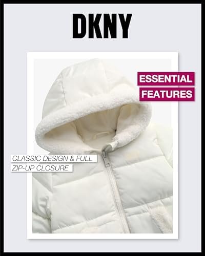 DKNY Infant Toddler Baby Girls' Winter Coat- Polar Fleece Li...