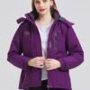 ELLSWOS Womens Winter Coats Waterproof Ski Jacket Warm Snow ...