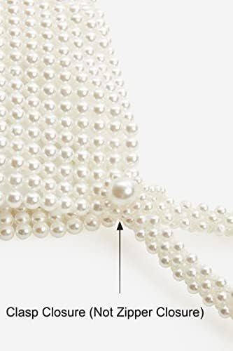 BABEYOND Pearl Clutch Purse Evening Bags for Women Elegant T...