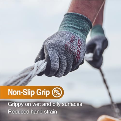 DEX FIT Nitrile Coated Work Gloves FN330-3D-Comfort Stretchy...