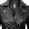 Blingsoul Leather Jacket Women - Real Lambskin Leather Asymm...