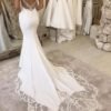 Wedding Dress for Bride Boho Beach Lace Appliques Mermaid Br...