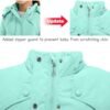 FARVALUE Girls' Winter Coats Fur Hooded Warm Puffer Jacket C...