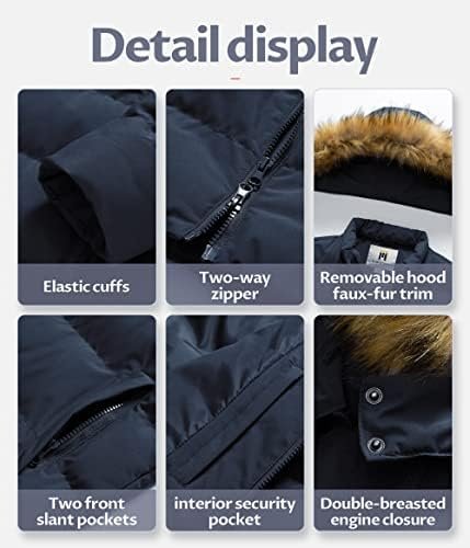 CREATMO US Women's Long Winter Faux Fur Coat Puffer Warm Jac...