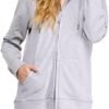 Women's GOTS Certified 100% Organic Cotton Sweatshirts Zip U...