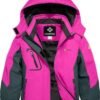 GEMYSE Girl's Waterproof Ski Snow Jacket Fleece Windproof Wi...