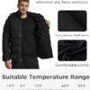 Wantdo Men's Hooded Winter Coat Warm Puffer Jacket Thicken C...