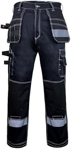 Notus Men's Work Utility & Safety Pants Reinforced Cordura K...