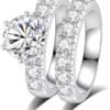 Moissanite Rings for Women Moissanite Bridal Ring Sets Weddi...