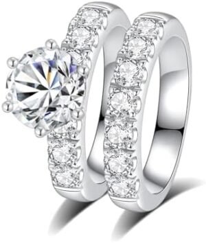 Moissanite Rings for Women Moissanite Bridal Ring Sets Weddi... Moissanite Rings for Women Moissanite Bridal Ring Sets Weddi...