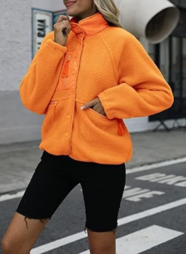Nirovien Womens Fuzzy Fleece Jacket Button Down Sherpa Coats...