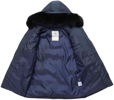 Girl's Winter Long Coat Parka Kids Warm Hooded Puffer Jacket...