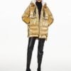 Orolay Women's Metallic Down Coat Mid-Length Puffer Jacket w...