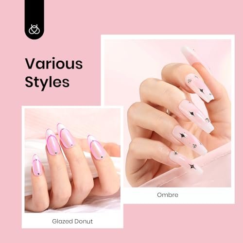 Beetles Neutral Gel Nail Polish 15ml Nude Pink Polish Set Pi...