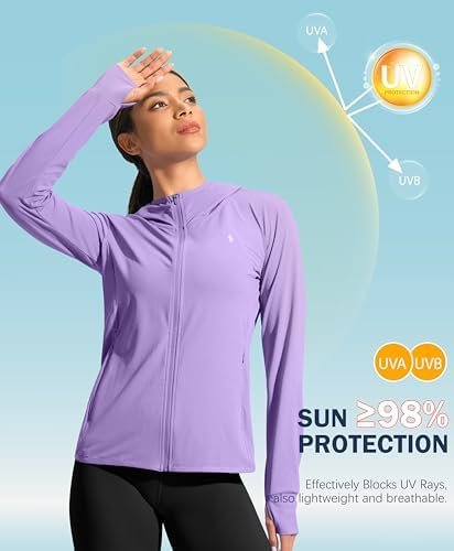 Soothfeel Women's UPF 50+ Sun Protection Hoodie Jacket Light...