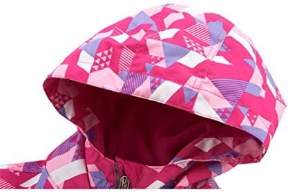 M2C Boys Girls Hooded Color Block Waterproof Fleece Lined Wi...