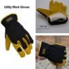HANDLANDY Breathable Gardening Gloves & Work Gloves for Men ...