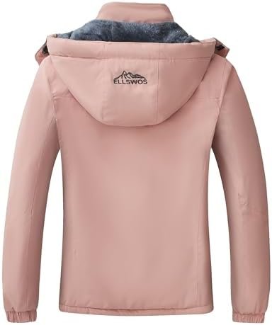 ELLSWOS Womens Winter Coats Waterproof Ski Jacket Warm Snow ...
