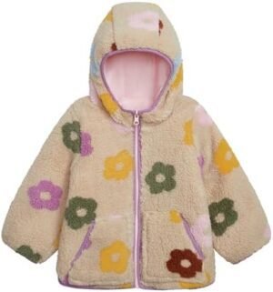 OSHKOSH B'GOSH Baby Girls' Reversible Sherpa-to-Puffer Hoode... OSHKOSH B'GOSH Baby Girls' Reversible Sherpa-to-Puffer Hoode...