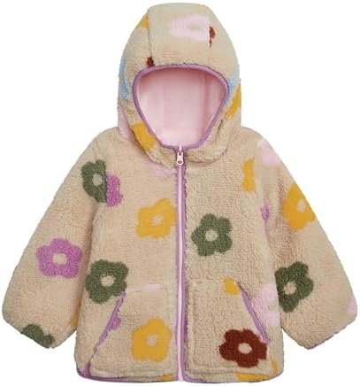 OSHKOSH B'GOSH Baby Girls' Reversible Sherpa-to-Puffer Hoode...
