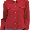 Argstar Denim Jacket for Women Button Up Long Sleeve with Po...