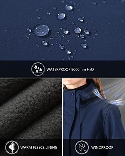 Outdoor Ventures Women's Lightweight Waterproof Fleece Lined...