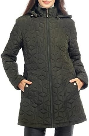 S P Y M Womens Diamond Quilted Jacket Lightweight Padding S P Y M Womens Diamond Quilted Jacket Lightweight Padding Co...