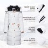 IKAZZ Women's Winter Coats, Thickened Warm Insulated Vegan D...