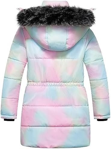 Chrisuno Girl's Long Parka Warm Winter Coat Water Resistant ...