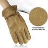 Leather Work Gloves for Men & Women, Reinforced Durable Gard...