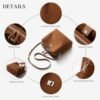 Genuine Leather Suede Bags for Women, Vintage Suede Handbag ...