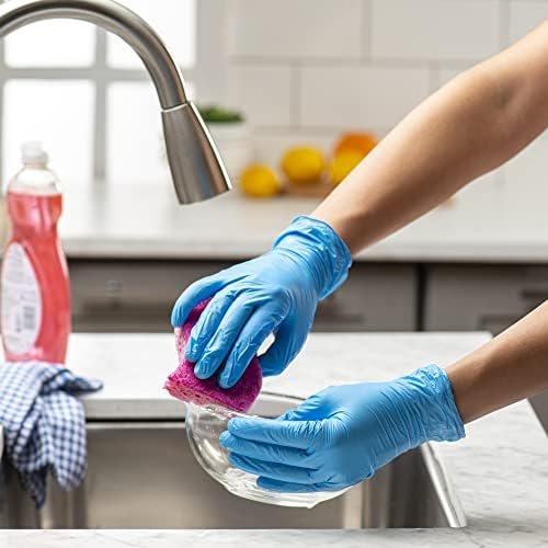 Comfy Package Synthetic Vinyl Blend Disposable Plastic Glove...