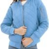 Argstar Women's Quilted Bomber Jakcet with 5 Pockets (XS-XXL...