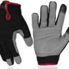 Mens Work Gloves Utility Touch Screen Breathable Spandex Rig...