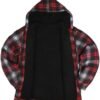 TanBridge Men's Flannel Plaid Jacket Full Zip Fleece Flannel...