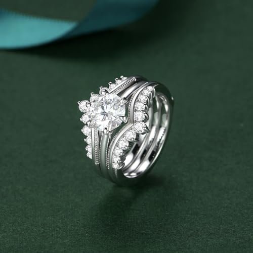 Moissanite Engagement Rings for Women Wedding Set 2cttw (1.5...