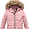 Chrisuno Girl's Water Resistant Winter Coats Warm Fleece Lin...