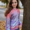 Lovekider Girls Sequin Jacket Glitter Long Sleeves Gradient ...