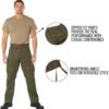 Rothco Vintage Paratrooper Fatigue Pants Vintage Cargo Pants...