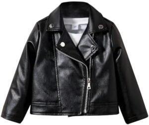 Toddler Girls Motorcycle Leather Jacket - A Piece of Zipper Toddler Girls Motorcycle Leather Jacket - A Piece of Zipper ...