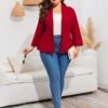 ShopWonder Women's Plus Size Casual Blazers Open Front Work ...