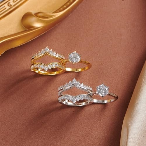 Wuziwen Vintage Wedding Ring Guard Enhancers Engagement Ring...